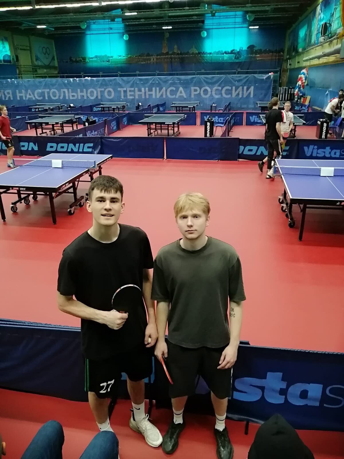 Участие в первенстве ссузов Санкт-Петербурга по настольному теннису