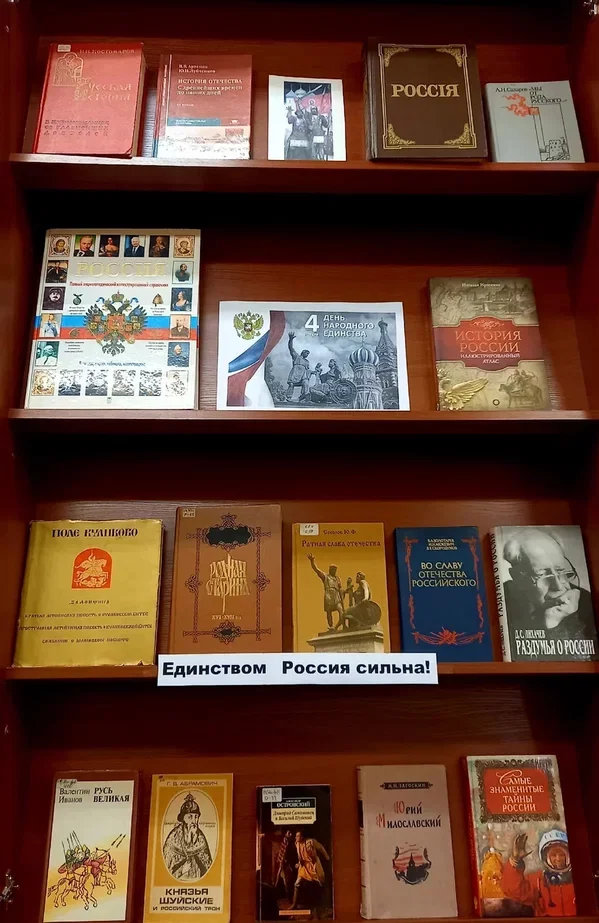 Книжная выставка в библиотеке: День народного единства